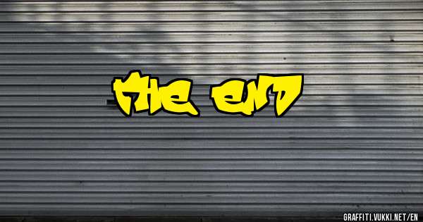 the end