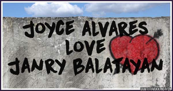 joyce alvares 
love
janry balatayan
