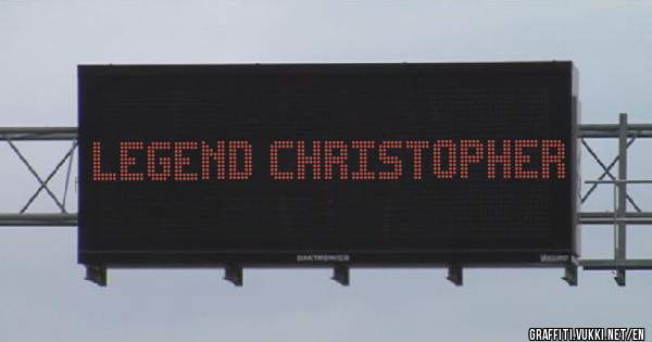 Legend christopher