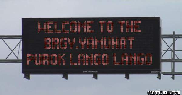 Welcome to the 
Brgy.yamuhat 
Purok lango lango