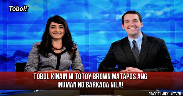 Tobol kinain ni Totoy Brown matapos ang Inuman ng Barkada nila!