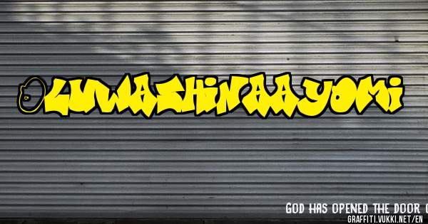 Oluwashinaayomi 