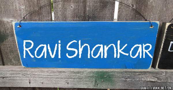 Ravi Shankar 