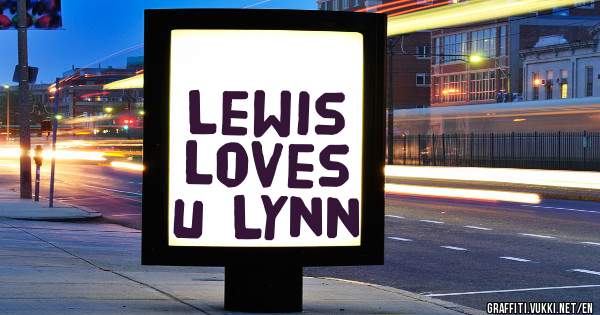 Lewis loves u Lynn