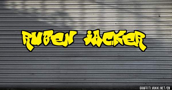 ruben jacker