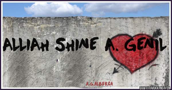 ALLIAH SHINE A. GENIL