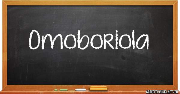 Omoboriola 