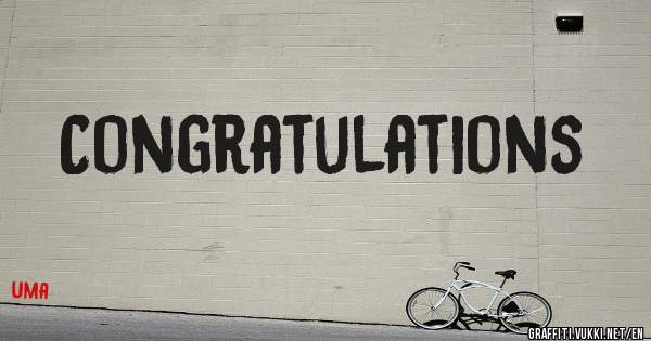 Congratulations