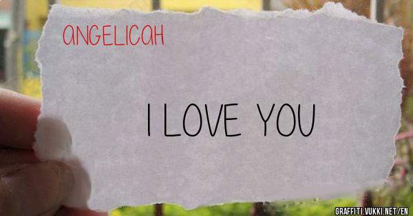 I LOVE YOU