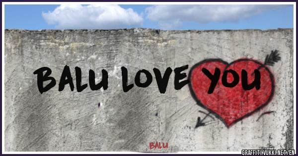 Balu love you