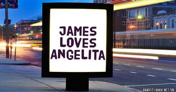 James loves Angelita