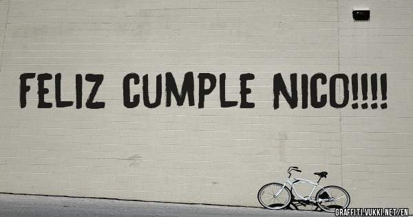 Feliz cumple Nico!!!!