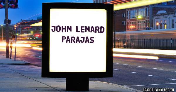 John Lenard Parajas