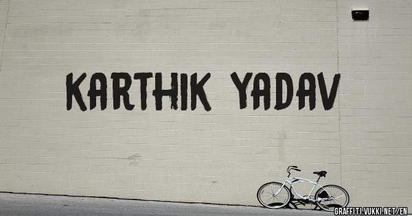 karthik yadav