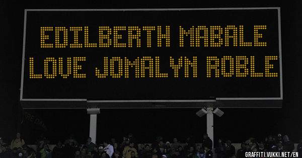 Edilberth Mabale love Jomalyn Roble