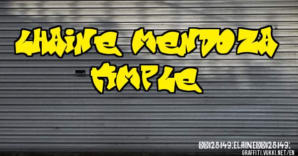 lhaine mendoza timple