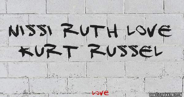 NISSI RUTH LOVE KURT RUSSEL