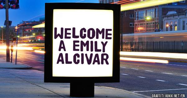 welcome a EMILY ALCIVAR