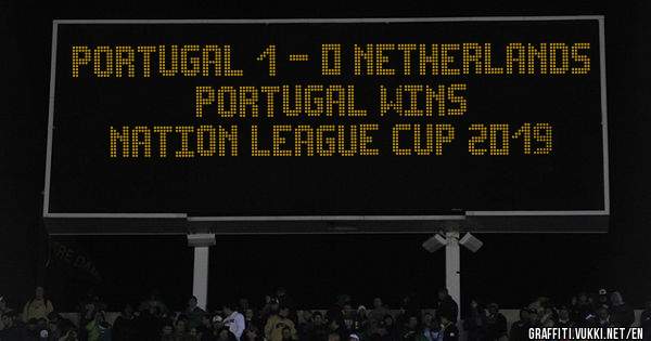 Portugal 1 - 0 Netherlands


Portugal wins 
Nation League Cup 2019 