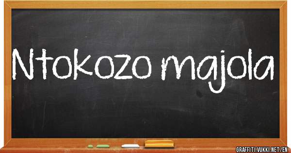 Ntokozo majola 
