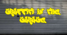 Graffiti in the garage