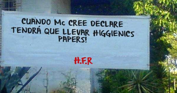 CUANDO Mc CREE DECLARE TENDRÁ QUE LLEVAR HIGGIENICS PAPERS! 