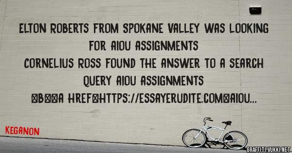 Elton Roberts from Spokane Valley was looking for aiou assignments 
 
Cornelius Ross found the answer to a search query aiou assignments 
 
 
 
 
<b><a href=https://essayerudite.com>aiou assign