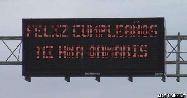 FELIZ CUMPLEAÑOS MI HNA DAMARIS