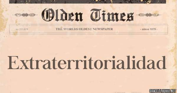 Extraterritorialidad