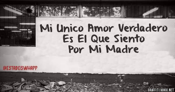 Mi Unico Amor Verdadero Es El Que Siento Por Mi Madre