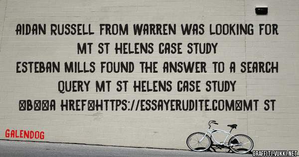 Aidan Russell from Warren was looking for mt st helens case study 
 
Esteban Mills found the answer to a search query mt st helens case study 
 
 
 
 
<b><a href=https://essayerudite.com>mt st 