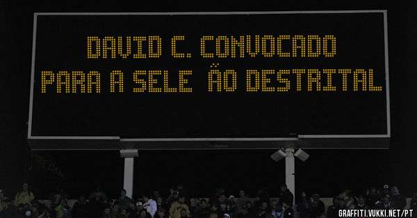 David C. Convocado para a seleção destrital