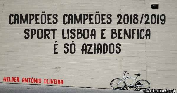 Campeões Campeões 2018/2019
SPORT LISBOA E BENFICA

É só Aziados