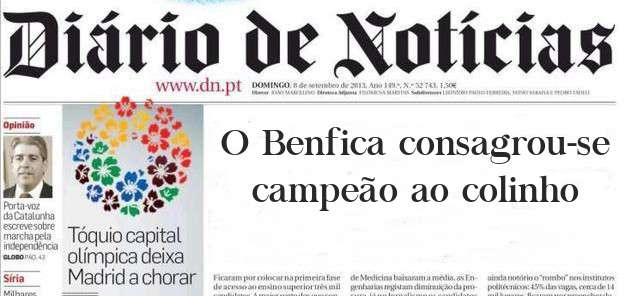 O Benfica consagrou-se campeão ao colinho