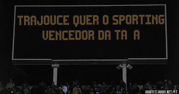 Trajouce quer o Sporting Vencedor da Taça