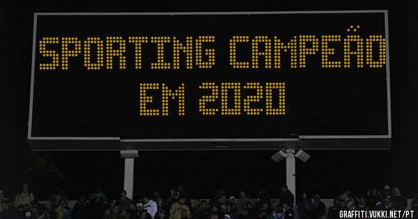 Sporting campeão em 2020