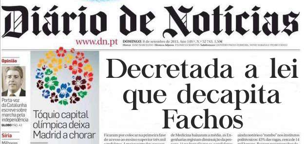 Decretada a lei que decapita Fachos