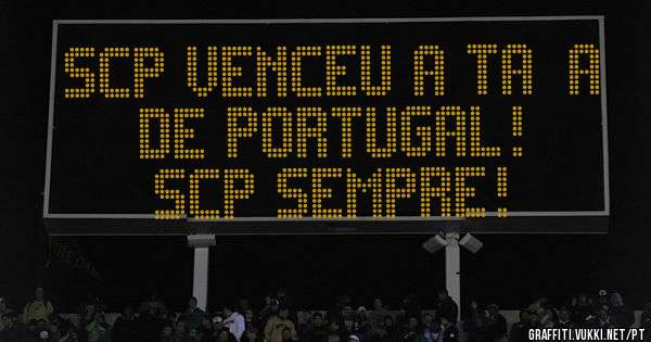 SCP venceu a Taça de Portugal!
SCP SEMPRE! 