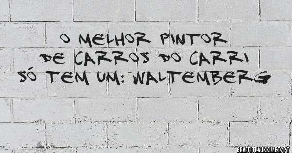O melhor pintor de carros do Carri só tem um: Waltemberg 