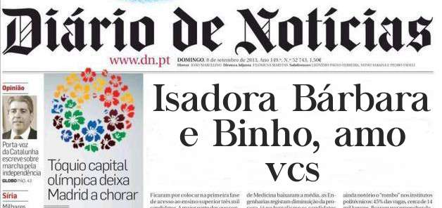 Isadora Bárbara e Binho, amo vcs