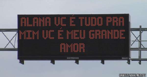 Alana vc é tudo pra mim vc é meu grande amor