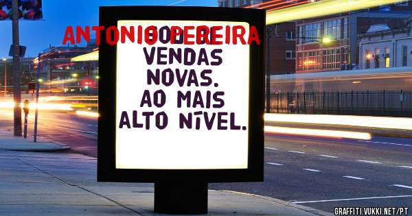 Sou de Vendas Novas.
Ao mais alto Nível.