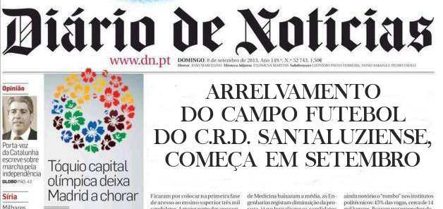 ARRELVAMENTO DO CAMPO FUTEBOL DO C.R.D. SANTALUZIENSE, COMEÇA EM SETEMBRO 