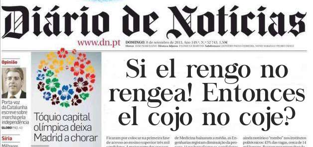 Si el rengo no rengea! Entonces el cojo no coje? 
