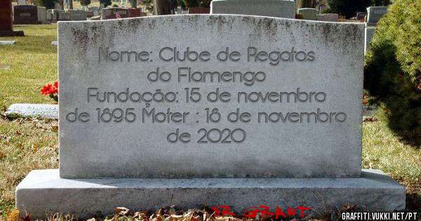 Nome: Clube de Regatas do Flamengo
Fundação: 15 de novembro de 1895 Moter : 18 de novembro de 2020