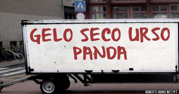 GELO SECO URSO PANDA