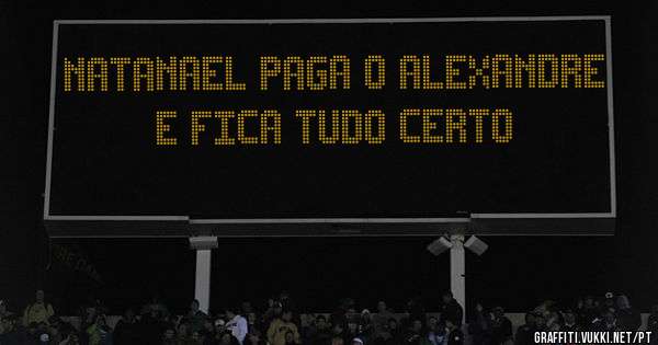 Natanael paga o Alexandre e fica tudo certo 