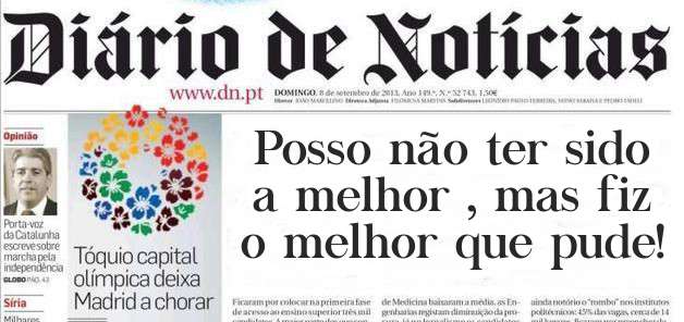 Posso não ter sido a melhor , mas fiz o melhor que pude!