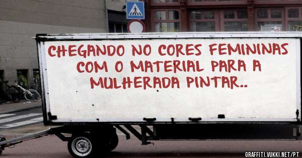 CHEGANDO NO CORES FEMININAS COM O MATERIAL PARA A MULHERADA PINTAR..