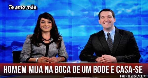 Homem mija na boca de um bode e casa-se